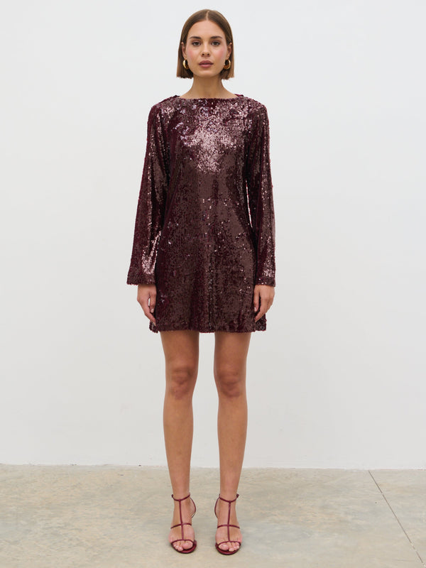 Pretty Lavish Brioni Sequin Bow Mini Dress