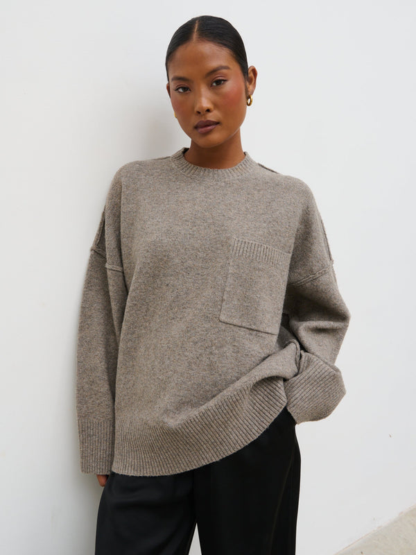 Pretty Lavish Bronte Pocket Knit Jumper