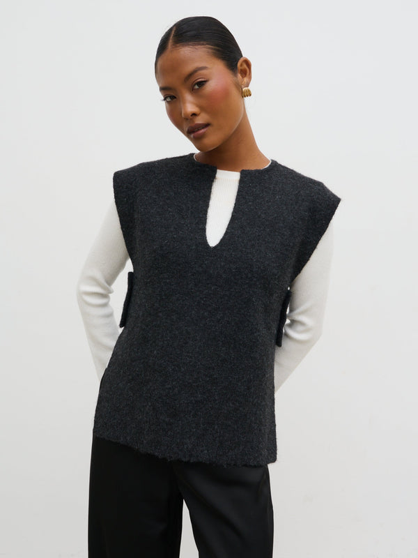pretty lavish Cadence Knit Tabbard Vest