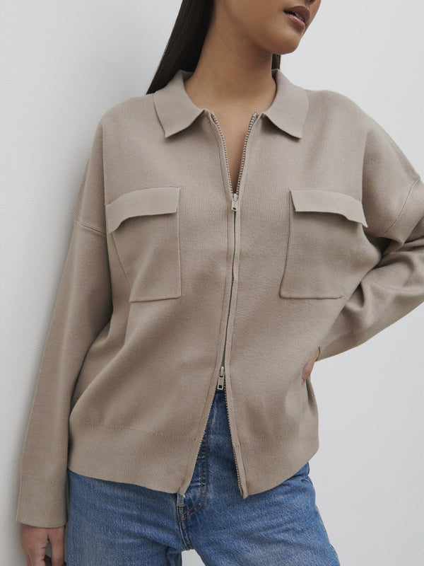 Pretty Lavish Cameron Zip Up Cardigan