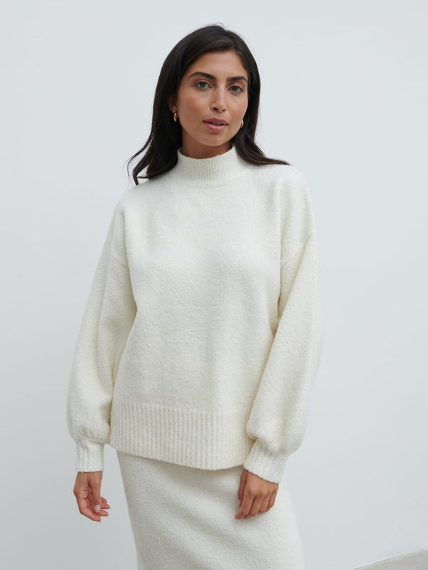 Pretty Lavish Camille Balloon Sleeve Knit Jumper