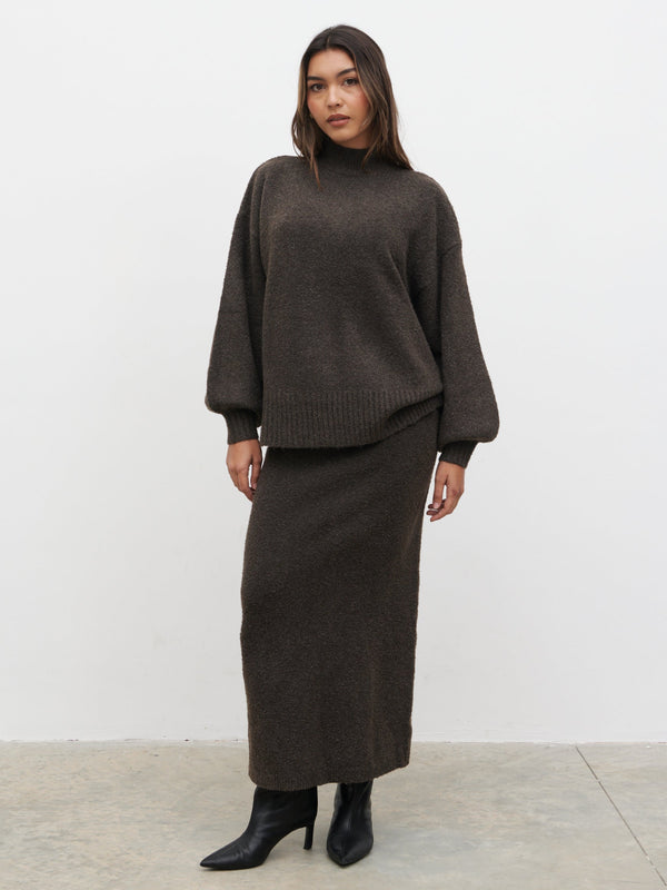 pretty lavish Camille Midaxi Knit Skirt