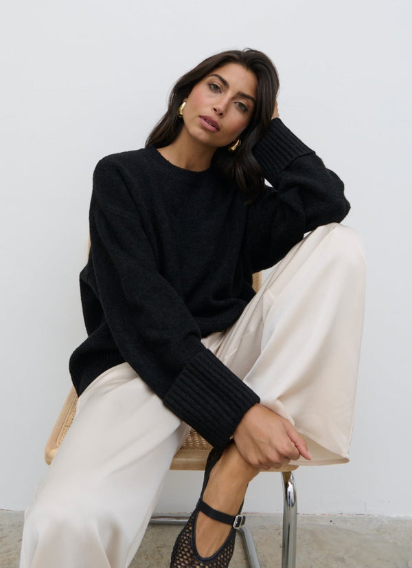 pretty lavish Camille Oversized Borg Jumper
