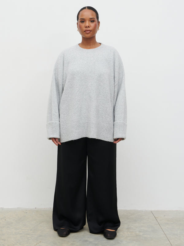 Pretty Lavish Camille Oversized Borg Jumper Curve