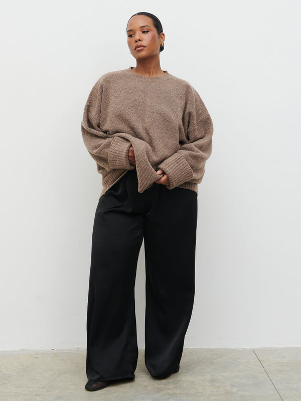 pretty lavish Camille Oversized Borg Jumper Curve