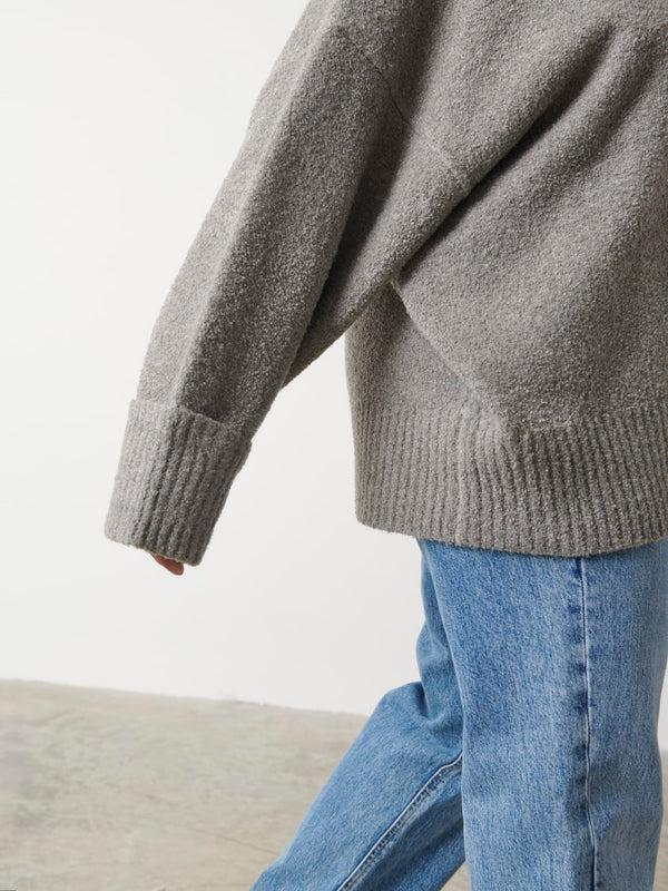 Pretty Lavish Camille Oversized Borg Jumper Curve