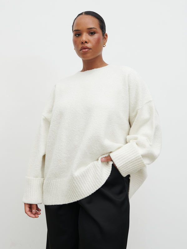 pretty lavish Camille Oversized Borg Jumper Curve