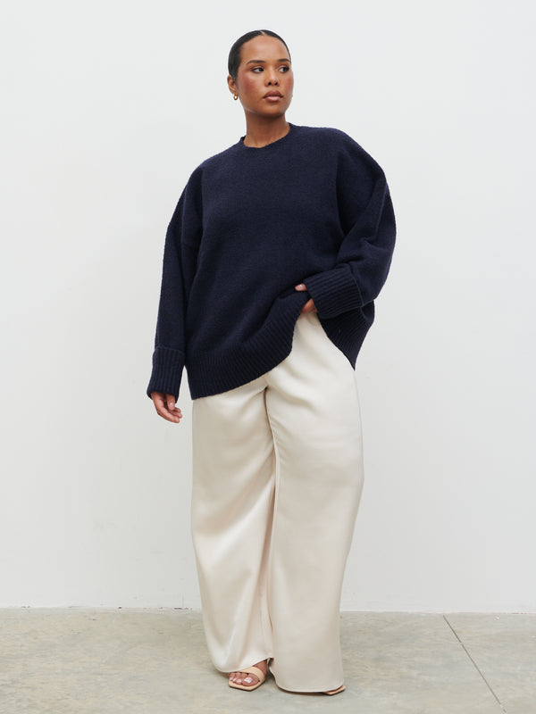 pretty lavish Camille Oversized Borg Jumper Curve