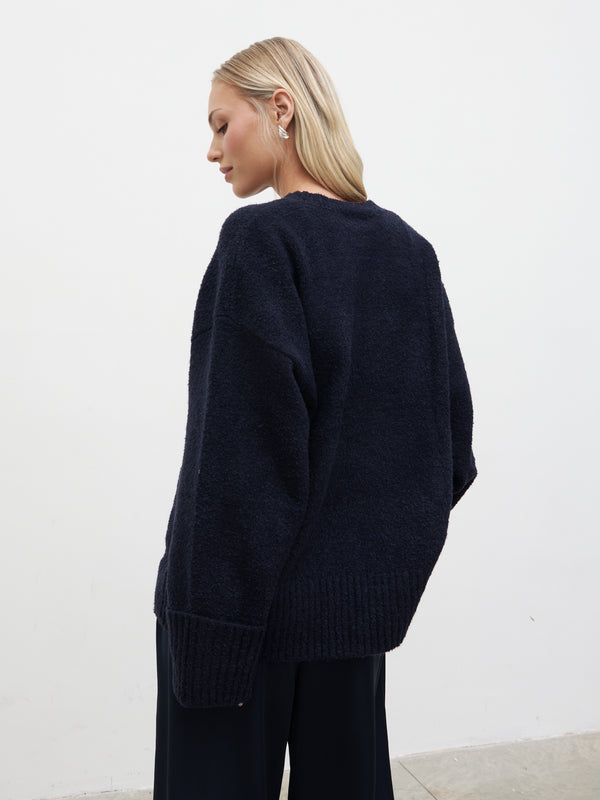 Pretty Lavish Camille Oversized Borg Jumper