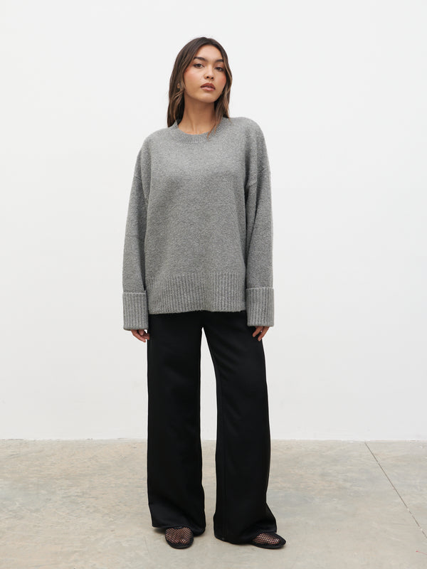Pretty Lavish Camille Oversized Borg Jumper