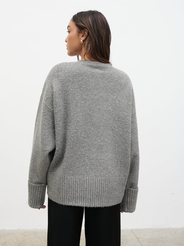 Pretty Lavish Camille Oversized Borg Jumper
