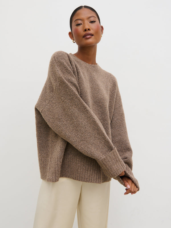 Pretty Lavish Camille Oversized Borg Jumper