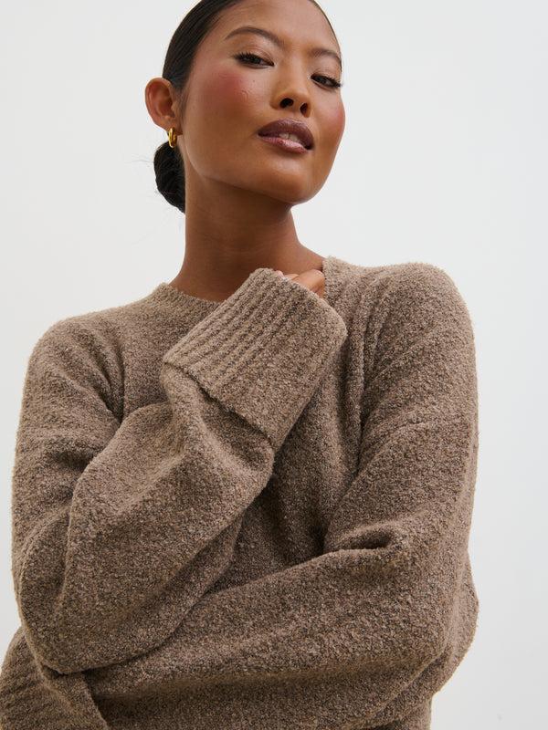 Pretty Lavish Camille Oversized Borg Jumper