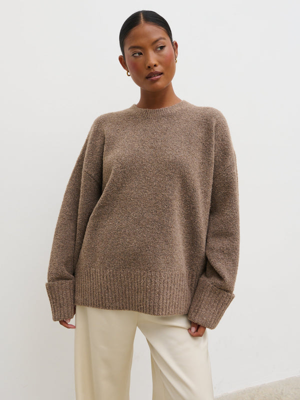 Pretty Lavish Camille Oversized Borg Jumper
