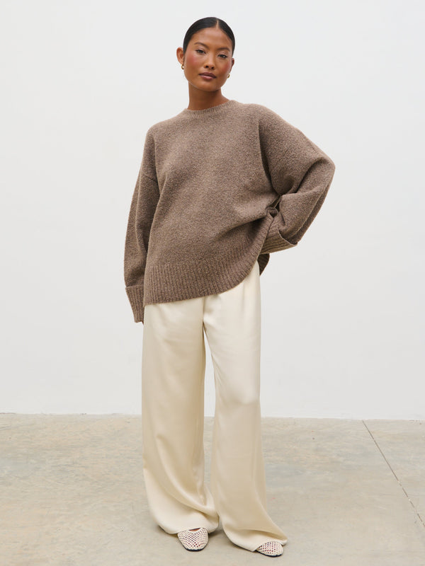 pretty lavish Camille Oversized Borg Jumper