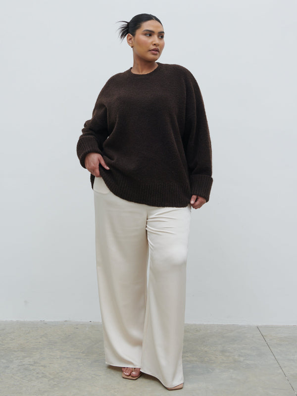 pretty lavish Camille Oversized Knit Jumper Curve