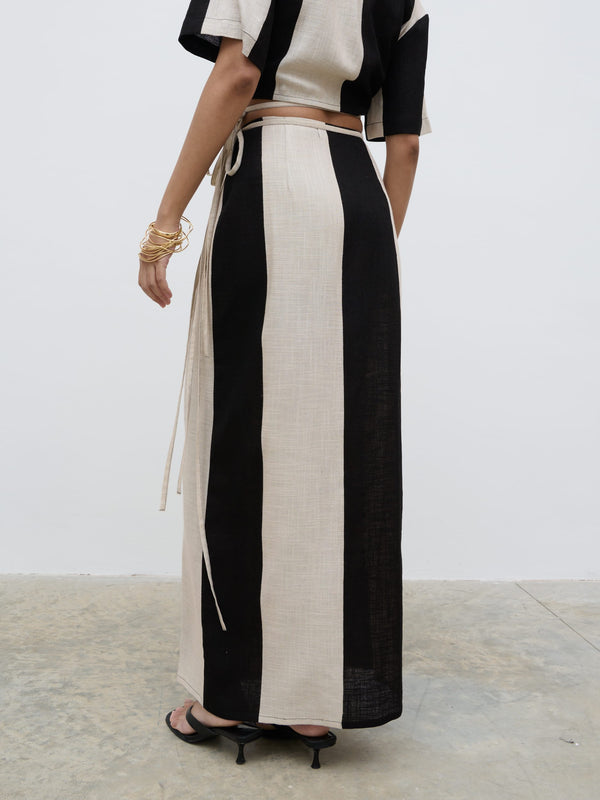 Pretty Lavish Chaya Printed Wrap Midaxi Skirt