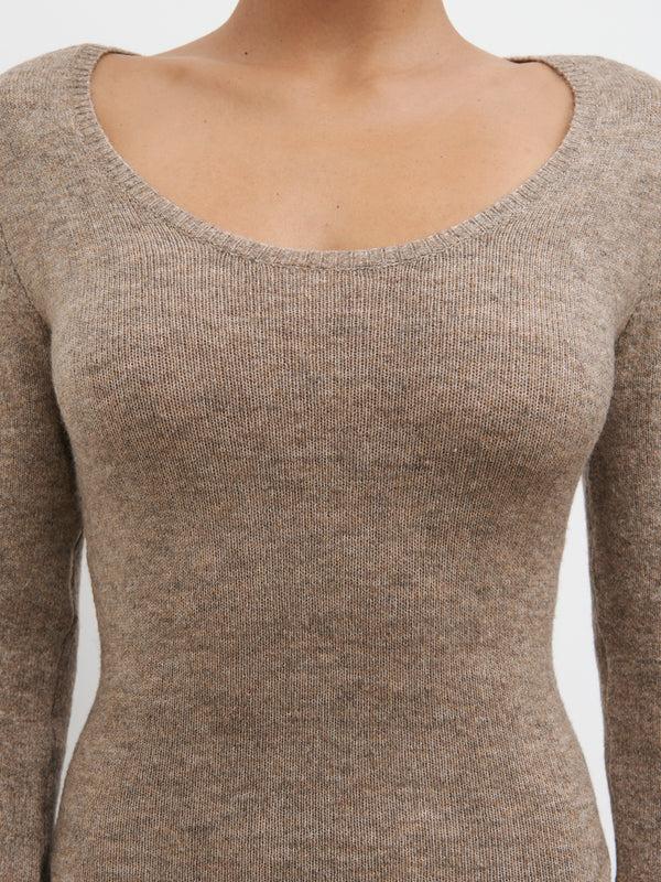 Pretty Lavish Clara Scoop Neck Knit Dress