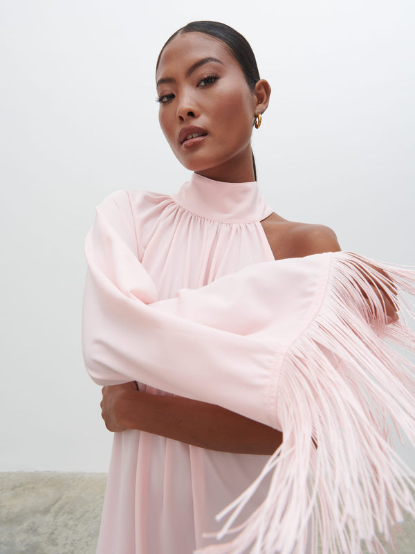 Pretty Lavish Cora Fringed Maxi Dress