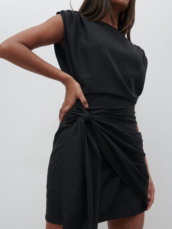 Pretty Lavish Dana Wrap Mini Dress