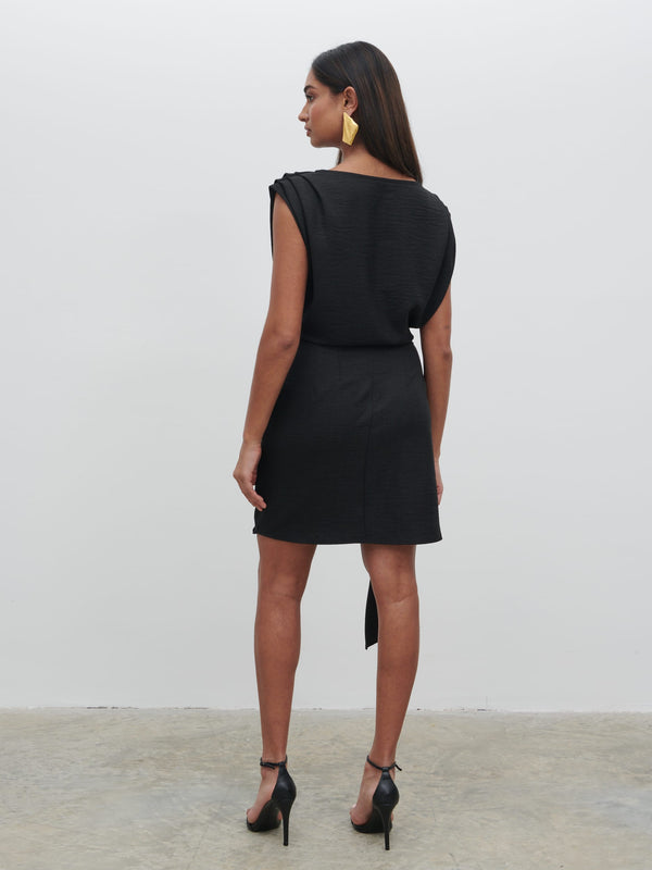 Pretty Lavish Dana Wrap Mini Dress