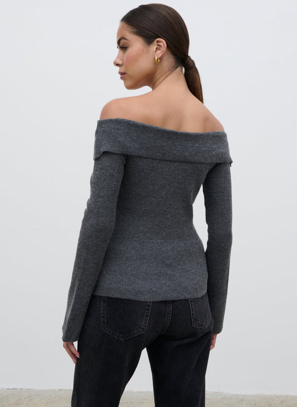 Pretty Lavish Daphne Cross Over Knit Top