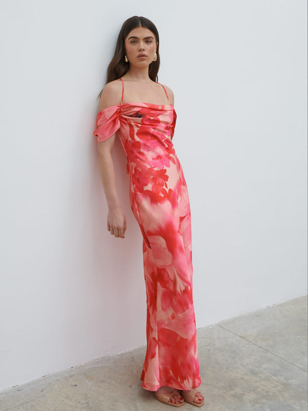 Pretty Lavish Daria Cowl Slip Maxi Dress