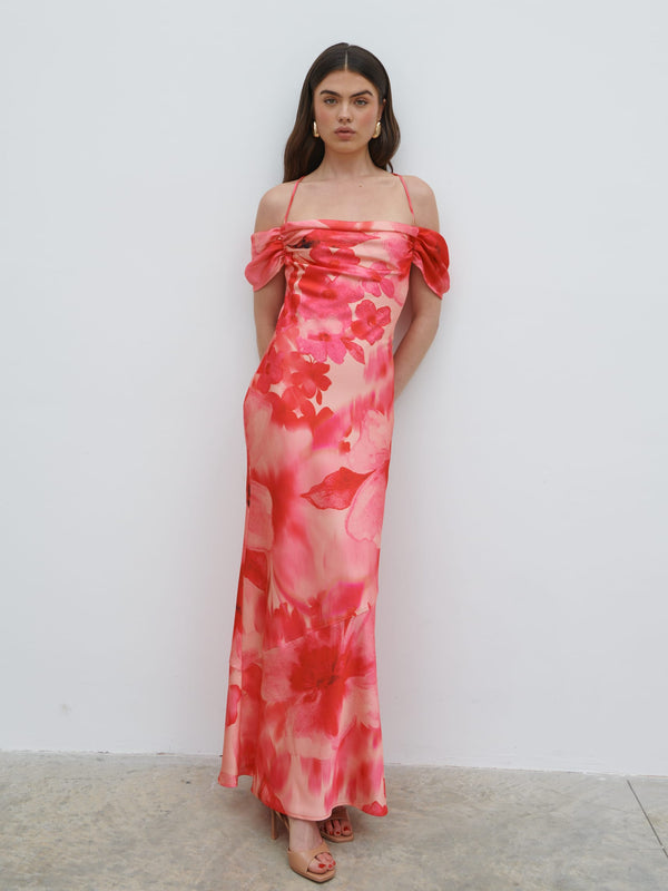 pretty lavish Daria Cowl Slip Maxi Dress