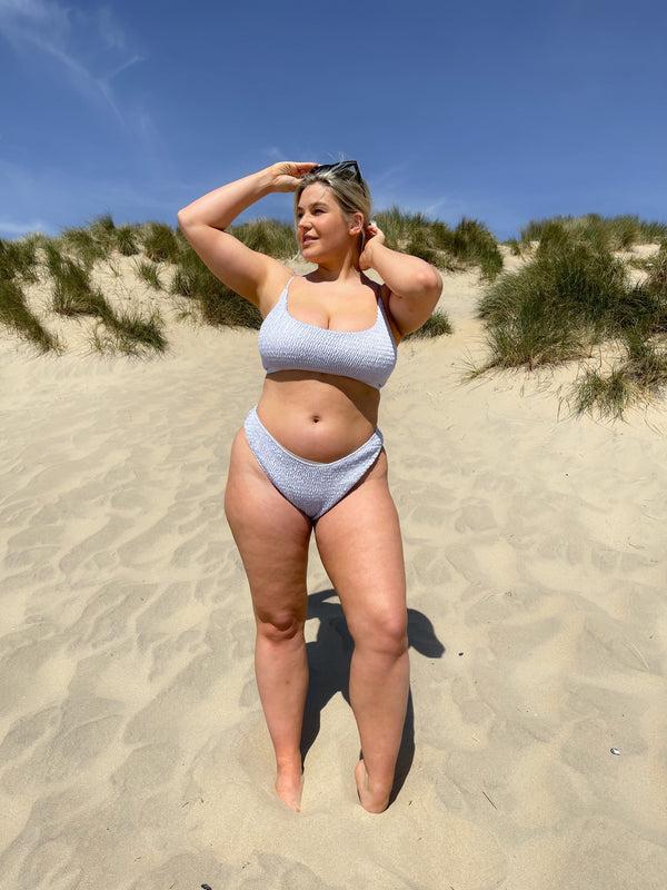 Pretty Lavish Dulcie Smocked Bikini Top