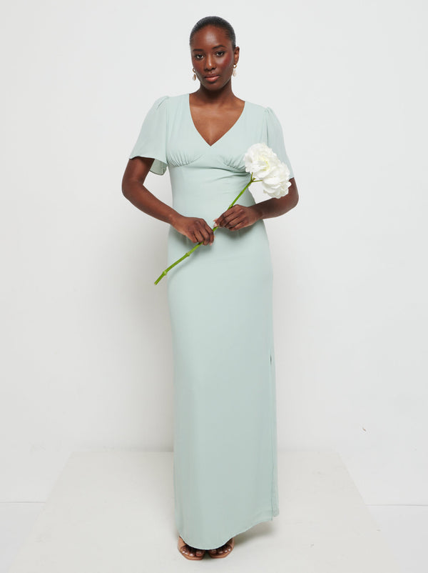 pretty lavish Edie Chiffon Maxi Bridesmaids Dress