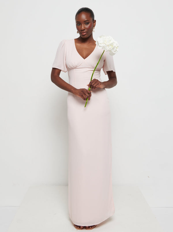 pretty lavish Edie Chiffon Maxi Bridesmaids Dress