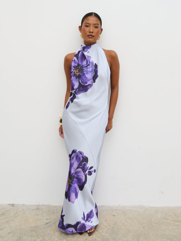 pretty lavish Edita Cowl Neck Maxi Dress