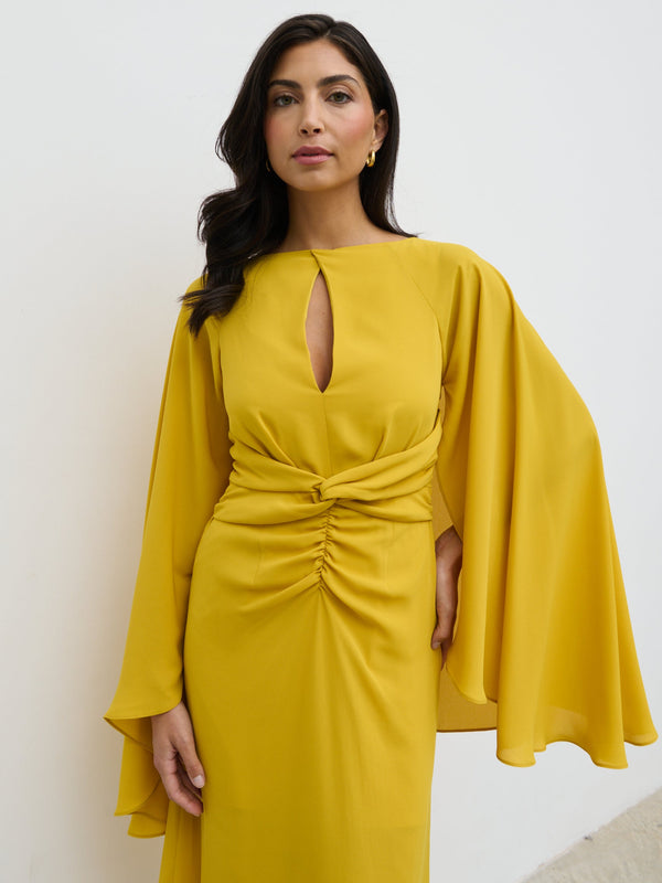 Pretty Lavish Ellison Cape Knot Maxi Dress