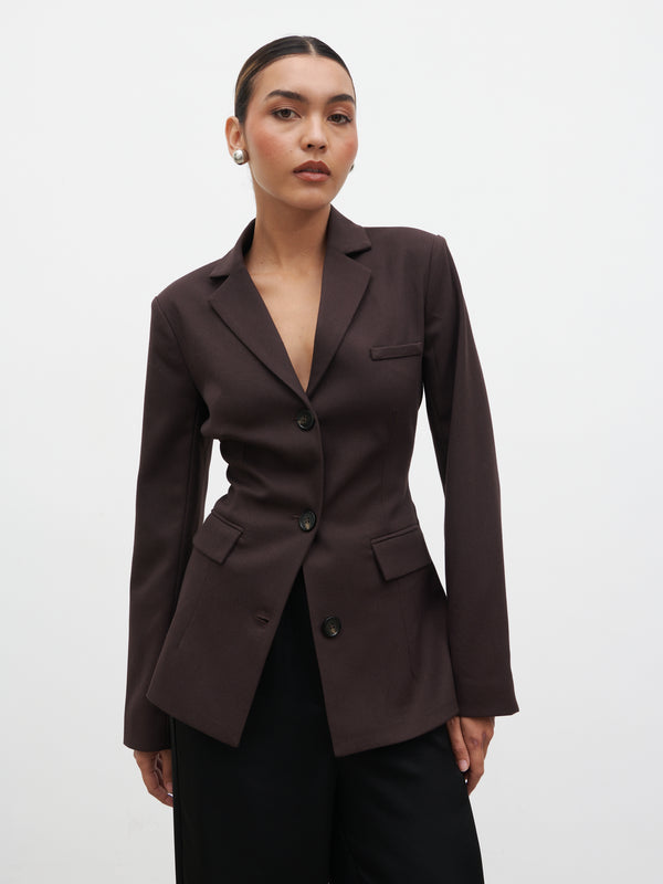 pretty lavish Elsa Cinched Blazer