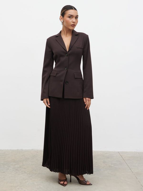 pretty lavish Elsa Pleated Midaxi Skirt