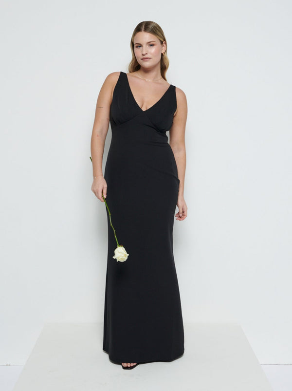 Pretty Lavish Esmee Crepe Maxi Bridesmaid Dress