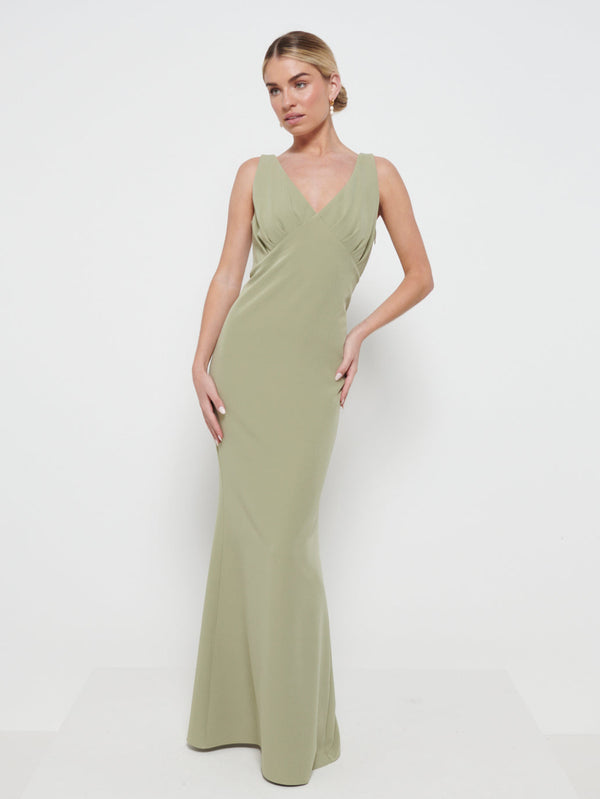 Pretty Lavish Esmee Crepe Maxi Bridesmaid Dress