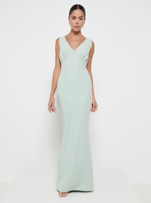 pretty lavish Esmee Crepe Maxi Bridesmaid Dress