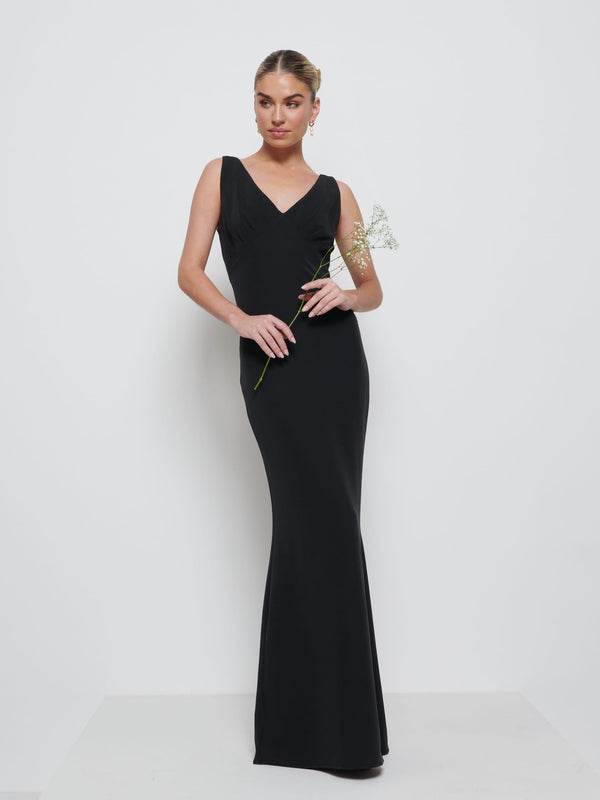 Pretty Lavish Esmee Crepe Maxi Bridesmaid Dress