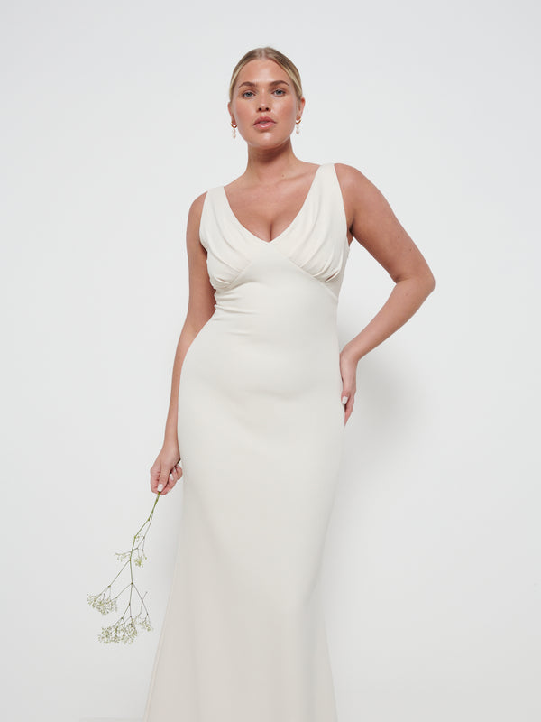 Pretty Lavish Esmee Crepe Maxi Bridesmaid Dress