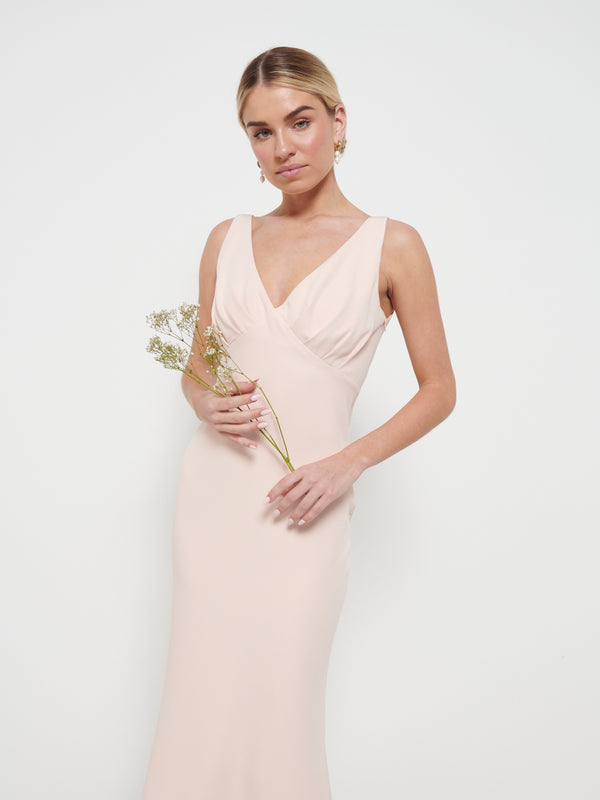 Pretty Lavish Esmee Crepe Maxi Bridesmaid Dress