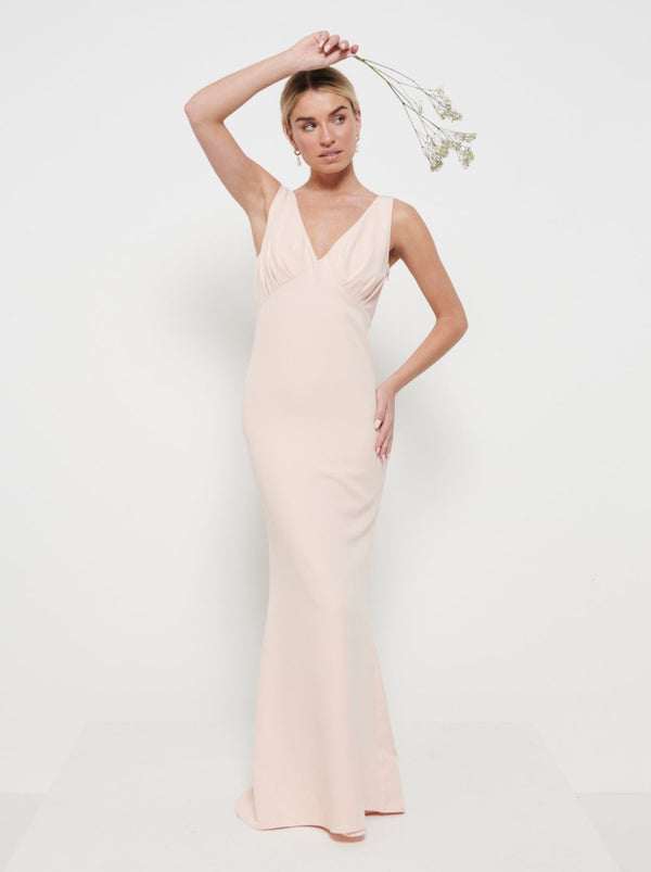 Pretty Lavish Esmee Crepe Maxi Bridesmaid Dress