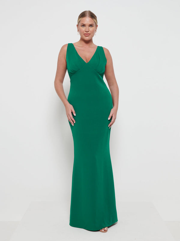 pretty lavish Esmee Crepe Maxi Bridesmaid Dress