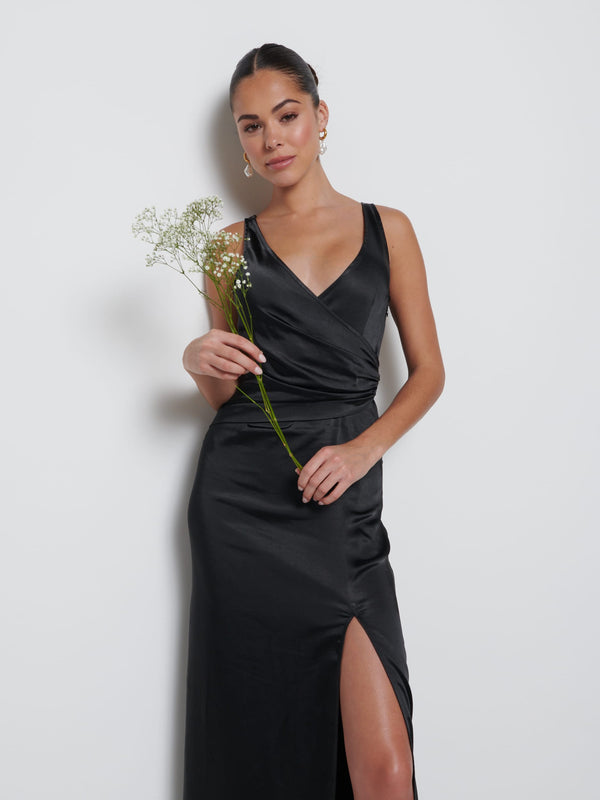 Pretty Lavish Esmee Wrap Maxi Bridesmaid Dress