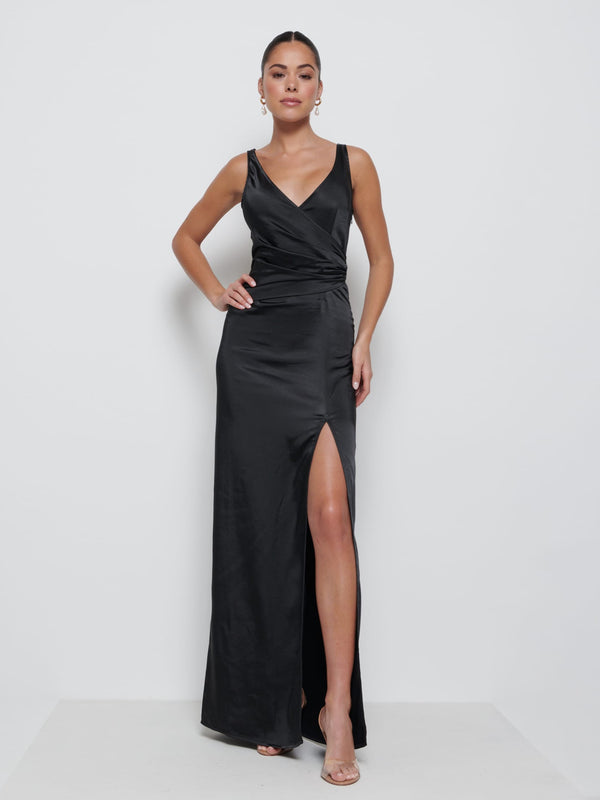 Pretty Lavish Esmee Wrap Maxi Bridesmaid Dress