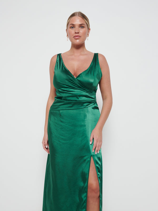 Pretty Lavish Esmee Wrap Maxi Bridesmaid Dress