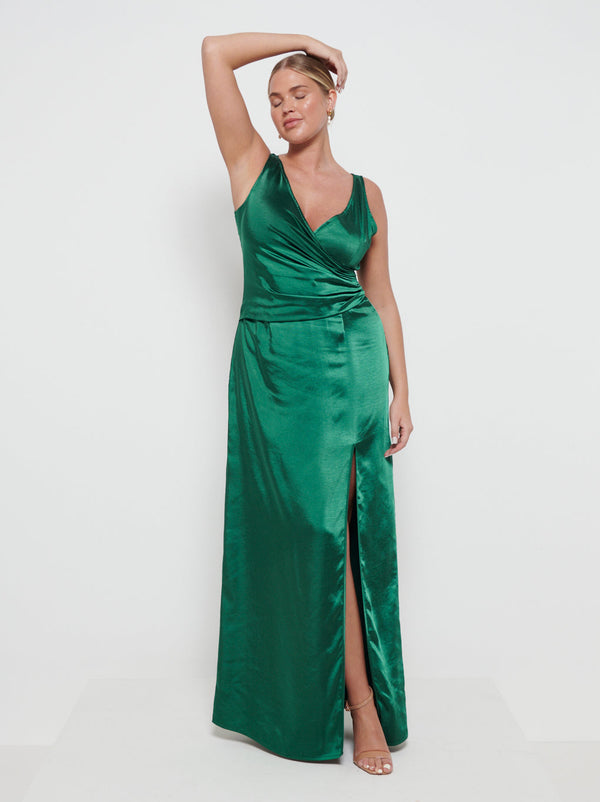 Pretty Lavish Esmee Wrap Maxi Bridesmaid Dress