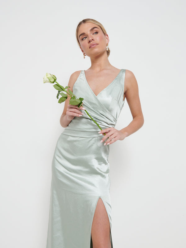 Pretty Lavish Esmee Wrap Maxi Bridesmaid Dress