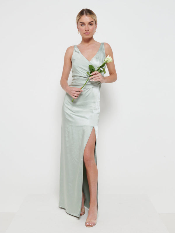 Pretty Lavish Esmee Wrap Maxi Bridesmaid Dress