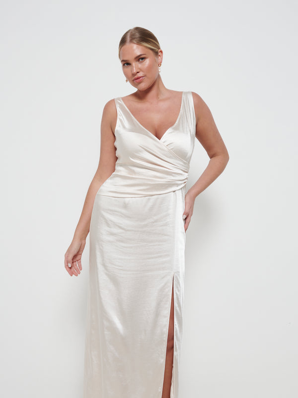 Pretty Lavish Esmee Wrap Maxi Bridesmaid Dress